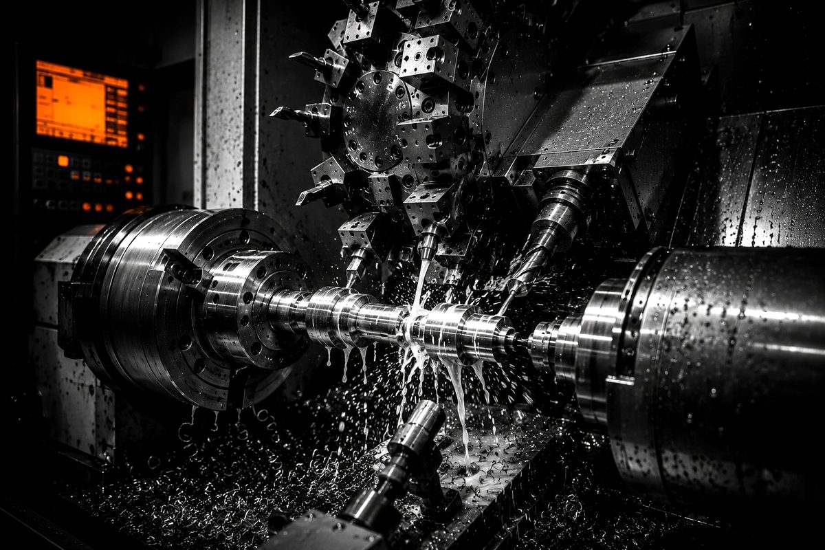 Tokarsko-frezerskie centrum Doosan LYNX 2100LSYA - dwa wrzeciona, sub-spindle, głowica z 12 napędzanymi narzędziami, obróbka wałka